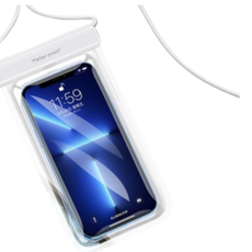 Rajenda 手機長度可調節防水袋, 白色, 1個