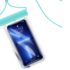 Rajenda 手機長度可調節防水袋, 天藍色, 1個