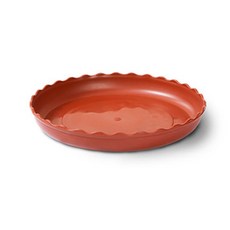 제로홈 물결 원형 화분 받침대, 레드