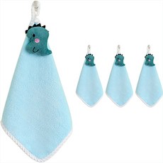 Clara 絲絨廚房擦手巾, 天藍色, 4個