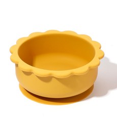 agabang 孩童My Favorite Things副食品碗, 芥末黃, 280ml, 1入