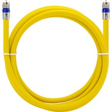 솔탑 국산 RF 안테나 옐로우 TV 동축 수제작 케이블 15M, SOLTOP-499, 1개