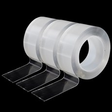 ROJI Clear Gel 多用途超強力矽膠雙面膠帶 3cm x 3m, 3個