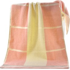 40 x 90 厘米加長加長純棉沐浴運動毛巾, 粉色, 1個