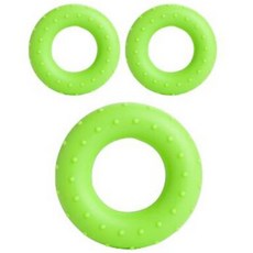 NEOLIN 運動用品 肌肉按摩小型甜甜圈環 3入, 綠色