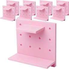 영누몰 크기 색상 선택이 자유로운 인테리어 미니멀 타공판 22 x 22 cm, 핑크, 9개