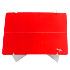 돗자리밥상 캠핑 피크닉 종이 테이블 D400, 레드