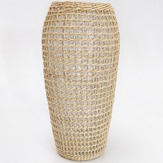 Cham Living室內藤編玻璃透明花瓶 H00180, 混合顏色