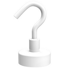 디트리 다용도 컬러풀 자석 걸이 16 x 36 mm, 화이트, 1개