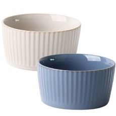 PRELUDE Irene多功能碗2件組, 1套, 象牙色, 藍色