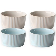 PRELUDE Irene多功能碗 2入+烤盅 2入組, 象牙，薄荷, 1套