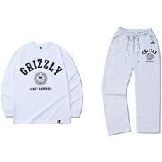 ghostrepublic 兒童 GRIZZLY 俱樂部寬鬆版長袖運動上下套裝 JTS-J95540