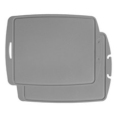 LOHJA Rohya副食品矽膠砧板, 灰色, 2個