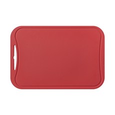 LOHJA 韓國製方形矽膠砧板, 紅色, 1個