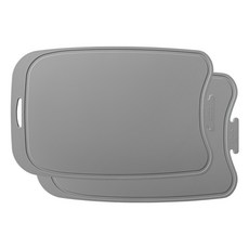 LOHJA Rohya橢圓立式矽膠砧板 2入, 灰色