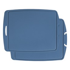 LOHJA Rohya副食品矽膠砧板, 海軍藍, 2個