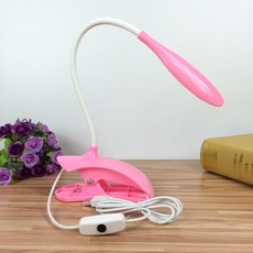 마켓피아 집게 조명 책상 LED 스탠드, 03 핑크
