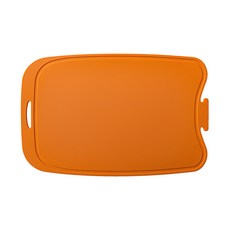 로흐야 국산 로야 오발 스탠딩 실리콘 도마, 오렌지, 1개
