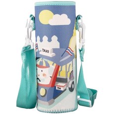 Hanbomnuri 可拆卸斜背肩帶水壺袋 500ml 大尺寸, 計程車, 1個