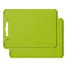 로흐야 국산 로야 캠핑 실리콘 도마 2p, 그린, 2개