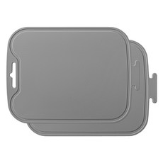 LOHJA 韓國製圓形可站立矽膠砧板 2入, 灰色, 2個