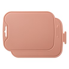 LOHJA 圓角立式矽膠砧板, 粉色, 2個