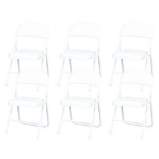 도리퍼니처 분체 접의자 6p, 화이트