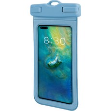 UTOBALAN O戲水彩色智慧型手機防水包, 1個, 藍色