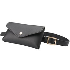 Golfia女款球袋腰色豆豆高爾夫寬腰包腰帶 HB-L002, 黑色