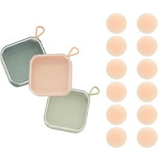 GLAM GONGGAM 圓形矽膠隱形胸貼 12入+隨身收納盒 3入組