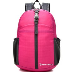 NEW SHIELD 다용도 접이식 백팩 등산배낭 17L, 핑크