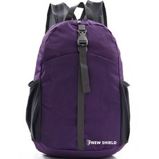 NEW SHIELD 多用途可折疊後背包 登山背包 17L, 紫色
