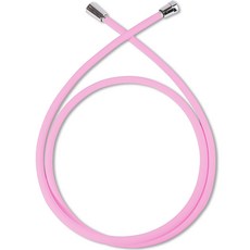 아쿠아듀오 물때 꼬임방지 샤워호스 + 스패너, 1.5m, 핑크