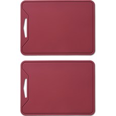 LOHJA 露營矽膠砧板 2入, 紅色