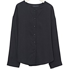 TANKUS 女款基本圓領鈕扣罩衫 TV1BL024L0