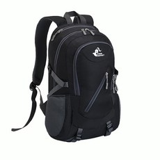 위즈앤위즈 등산 여행 가방 35L, 딥블랙
