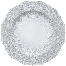 VBCCASA 메를레토 레이스 디너접시, 화이트, 1개