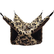 Petflow 寵物雙層吊床 蜜袋鼯躲藏屋 34 x 34 cm, 棕色, 1個