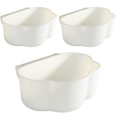 나린나래 주방 싱크대걸이 휴지통 3p, 화이트