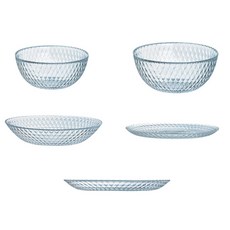 Luminarc 樂美雅 Bbangpil 玻璃碗沙拉烘焙盤5件組, 1套, 透明玻璃