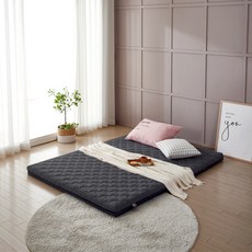 돌체로테 바이올렛 바닥 침대 겸용 매트리스, 딥그레이, 8cm