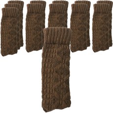 다해유 귀여운 니트 의자 커버 12p, 커피형, 12개