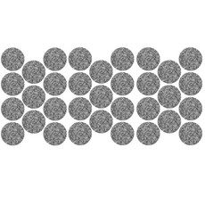 Dahaeyu 多用途黏貼墊 素面圓形2號 5入, 灰色, 33個