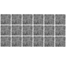 DAHAEYOU 多用途黏貼墊 素面方形3號 5入, 灰色, 18個