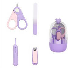 Brothers 嬰幼兒用皇冠指甲剪4件組, 1套, 紫色