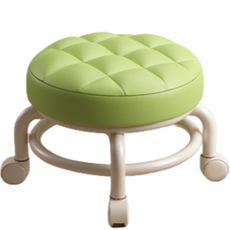 우아담 바퀴달린 현관 신발밴치 스툴, 그린, 1개