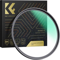 K&F CONCEPT 黑柔光 SHIMMER 1 鏡頭濾鏡 8K AGC Glass 67mm NANO-X, 單一商品, 1個