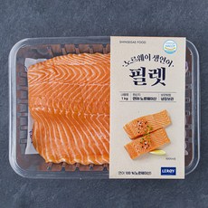 리로이 신세계푸드 노르웨이 생연어필렛 (냉장), 1kg, 1개