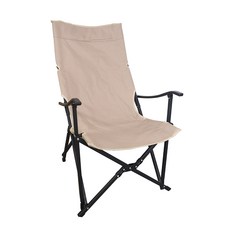 코끼리캠핑 알루미늄 방수 접이식 휴대용 캠핑 의자 CDA-1057, 베이지, 1개
