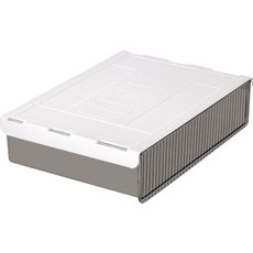 Block Mart 黏貼式抽屜收納盒 特大號, 黑色, 1個